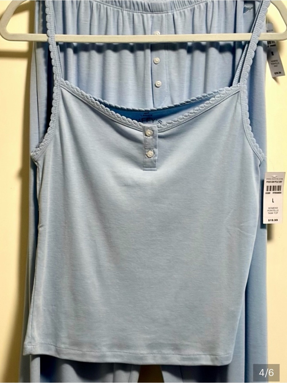 Cuffys- Lace-Trim Camisole Tank Top & bottom.